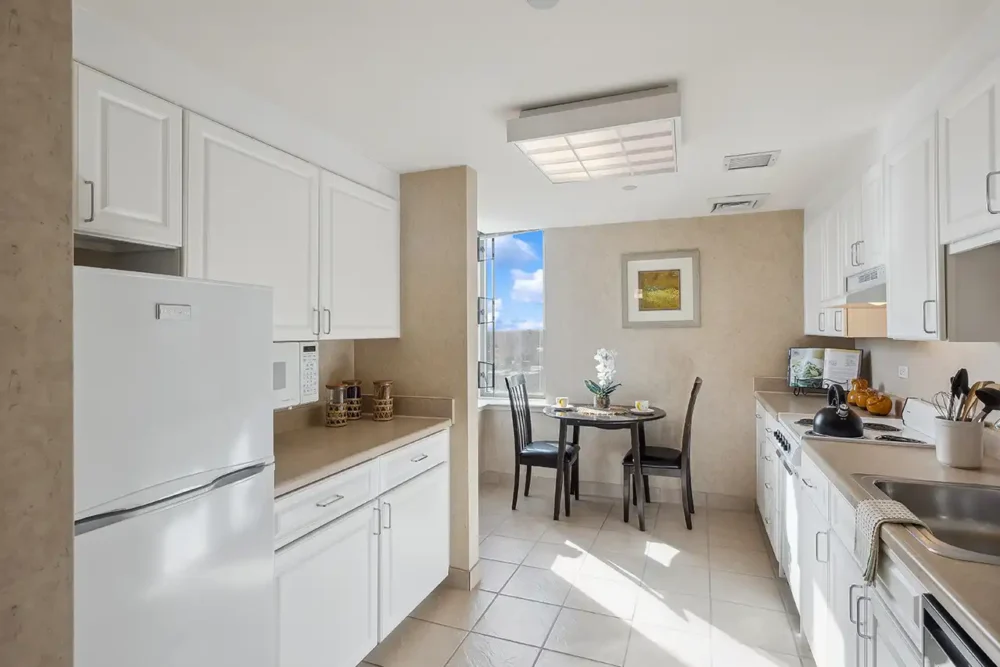 Model Two Bedroom Apartment Kitchen – Independent Living