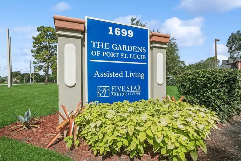 The Gardens of Port St. Lucie sign