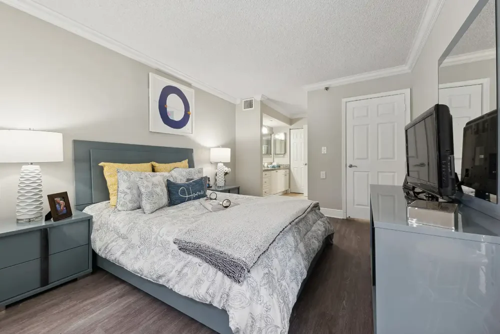 Model Apartment Bedroom at Five Star Premier Residences of Boca Raton