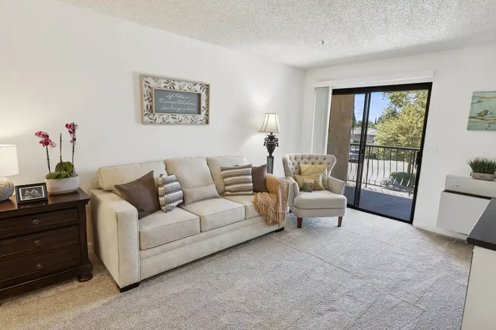 Model One Bedroom Apartment Living Room