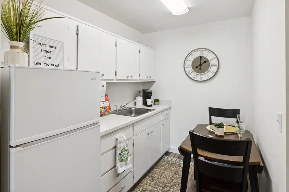 Model One Bedroom Apartment Kitchenette