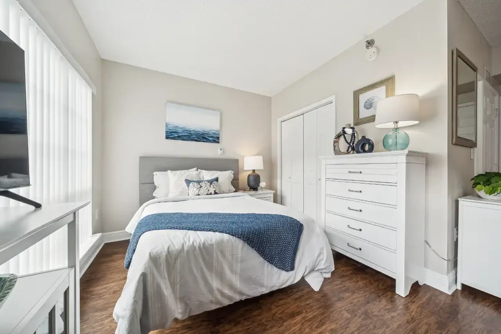 Model Studio Apartment Bedroom at The Gardens of Port St. Lucie