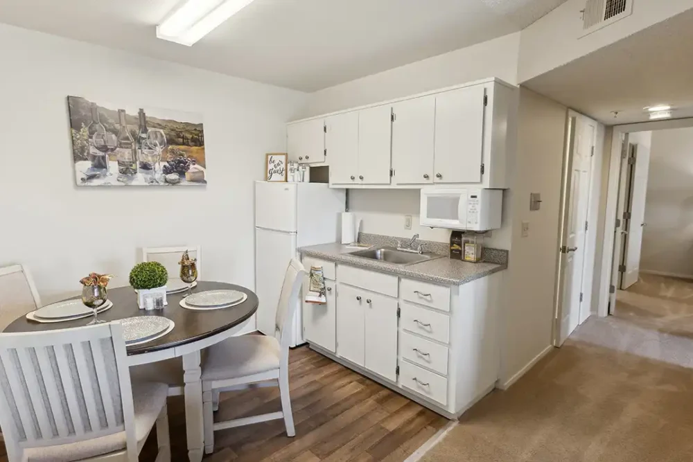 Model Two Bedroom Apartment Kitchenette